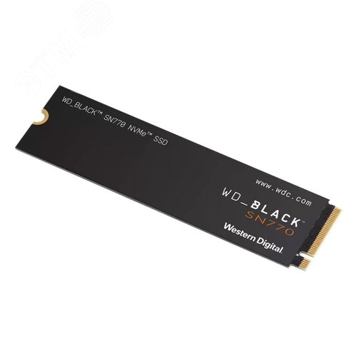 Изображение товара Накопитель SSD М.2 2280 1ТБ, WD Black SN770, NVMe 1.4, 3D TLC NAND, 5150/4900 МБ/с (шт)