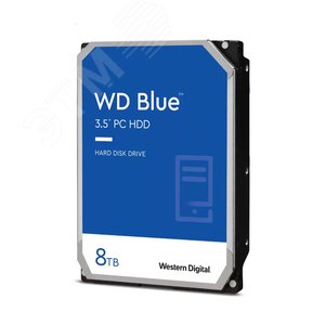 Жесткий диск Western Digital Blue WD80EAZZ 8TB, 3.5'', SATAIII, 7200 об/мин, 128 МБ