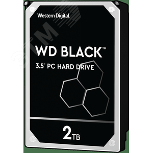 Жесткий диск 2TB Black, 3.5'', SATAIII, 7200 об/мин, 64 МБ