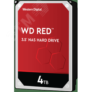 Жесткий диск Western Digital Caviar Red WD40EFRX 4TB, 3.5'', SATAIII, 5400 об/мин, 64 МБ