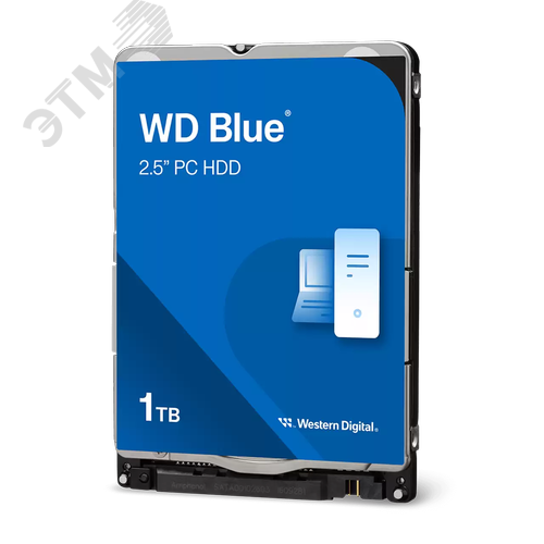 Изображение товара Жесткий диск 1TB Blue 2.5'', SATAIII, 5400 об/мин, 128 МБ (шт)