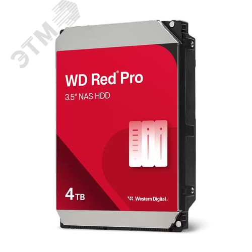 Изображение товара Жесткий диск 3.5'' 4 ТБ Red Pro, SATAIII, 7200 об/мин, 256 МБ (шт)