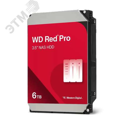 Изображение товара Жесткий диск 6TB Red Pro 3.5'', SATAIII, 7200 об/мин, 256 МБ (шт)