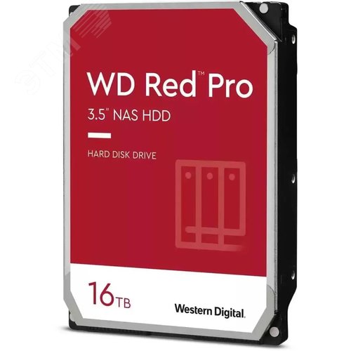 Изображение товара Жесткий диск 16TB Red Pro 3.5'', SATAIII, 7200 об/мин, 512 МБ (шт)