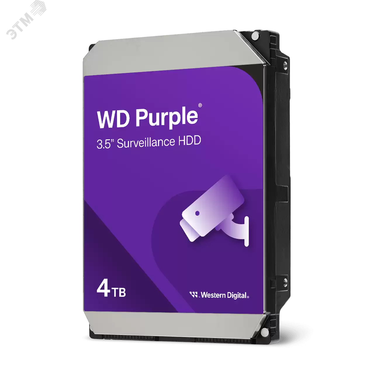 Изображение товара Жесткий диск 4TB Purple 3.5", SATAIII, 5400 об/мин, 256 МБ для видеонаблюдения