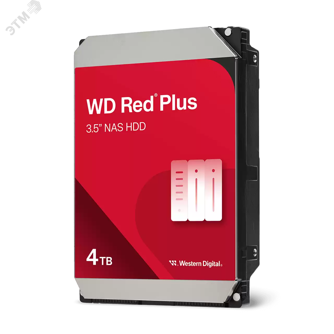Изображение товара Жесткий диск 4TB Red Plus 3.5' SATAIII 5400 об/мин 256 МБ