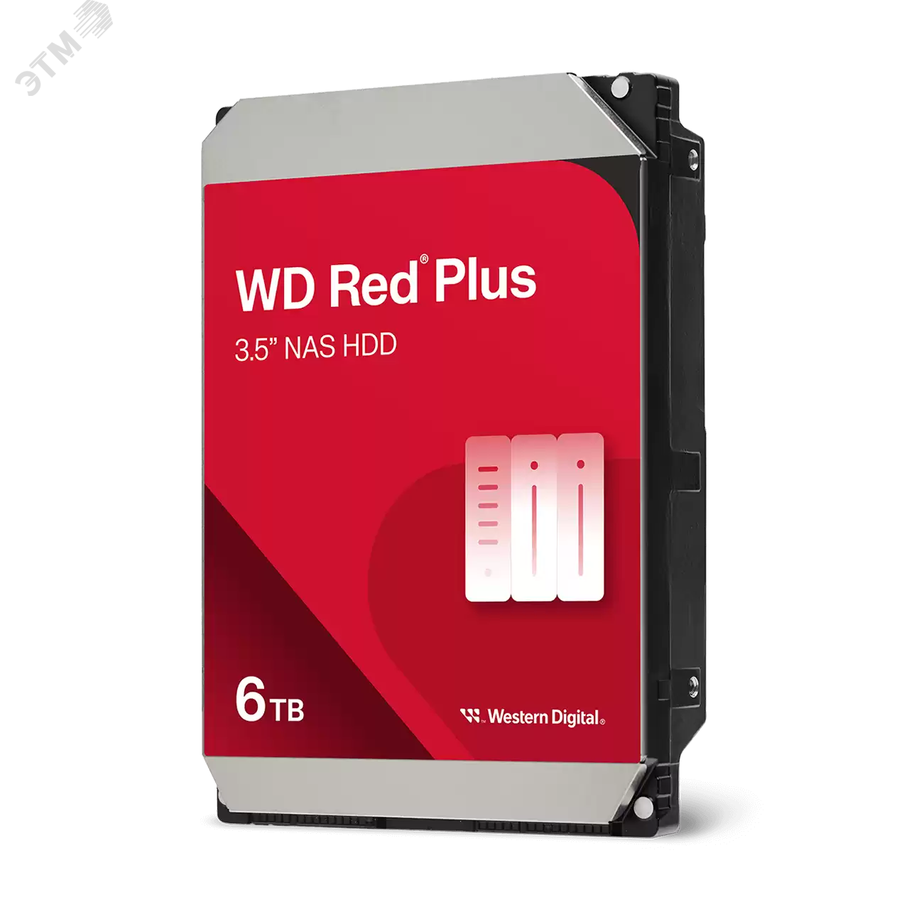Изображение товара Жесткий диск 6ТБ Red Plus 3.5 SATA III 5400 об/мин для NAS и серверов