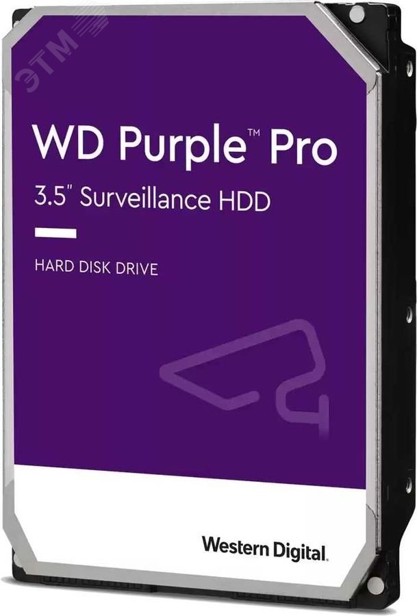 Изображение товара Жесткий диск 10TB Purple Pro 3.5'', SATAIII, 7200 об/мин, 512 МБ (шт)
