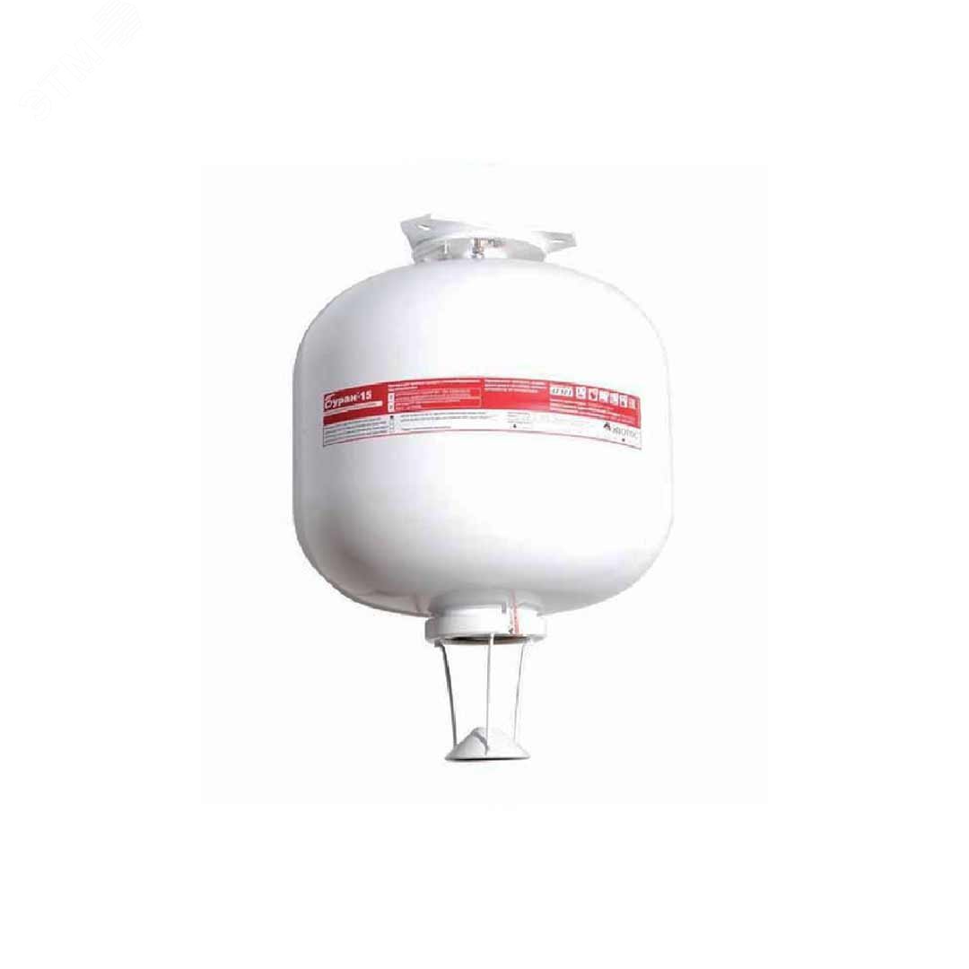 Изображение товара Модуль порошкового пожаротушения Буран-15И потолочный для объектов энергетики и промышленных помеще