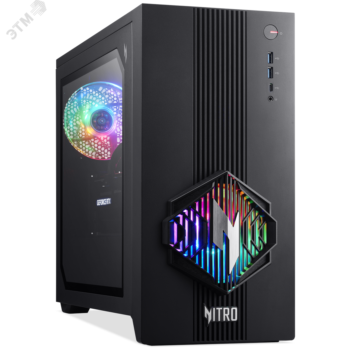 Изображение товара АРМ дизайнера Nitro 30, процессор Intel Core Ultra 5 225F, 32 ГБ ОЗУ, SSD 1 ТБ, видеокарта RTX 5070 (12 ГБ), без ОС, чёрный (шт) Изображение товара АРМ дизайнера Nitro 30, процессор Intel Core Ultra 5 225F, 32 ГБ ОЗУ, SSD 1 ТБ, видеокарта RTX 5070 (12 ГБ), без ОС, чёрный (шт)