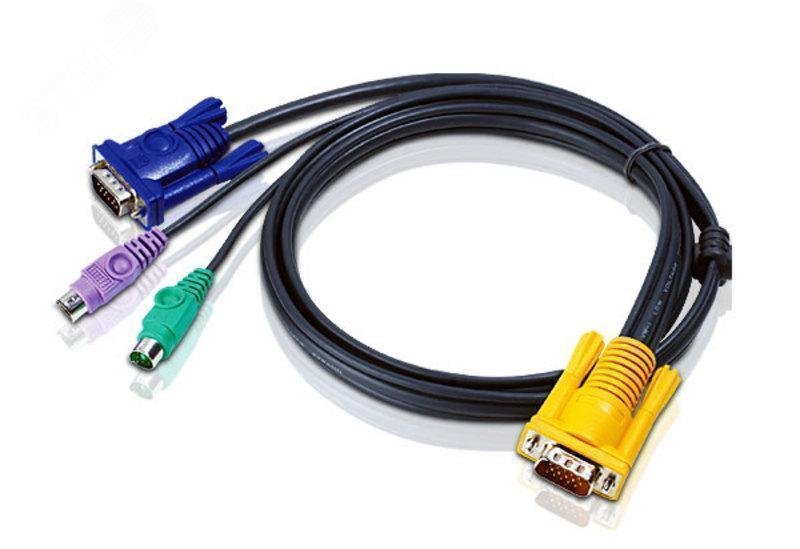 Изображение товара Кабель KVM VGA, PS/2, 1.8 м. (шт)