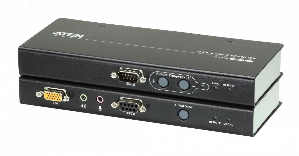 Изображение товара Удлинитель KVM 200 метров ATEN CE750A с поддержкой USB и VGA