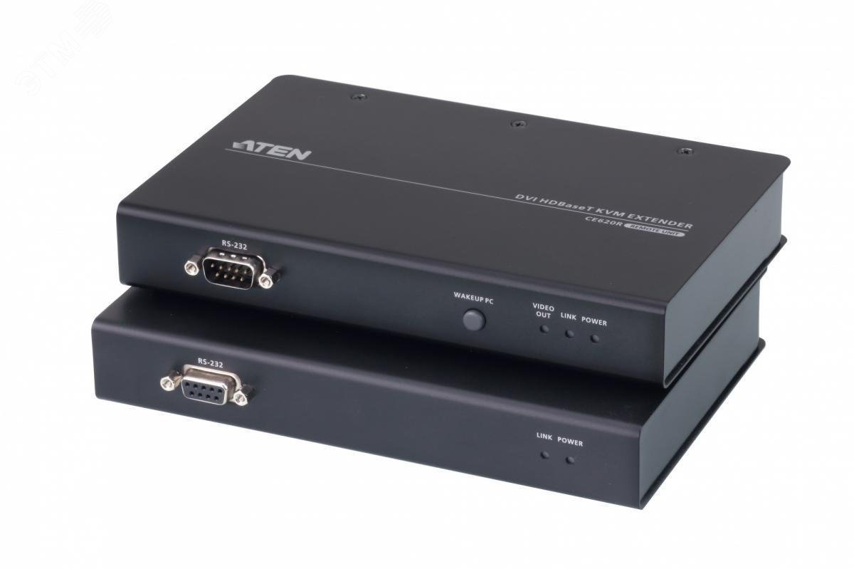 Удлинитель KVM 150 метров, DVI-D, USB, аудио, 1920 x 1200 артикул CE620 ...