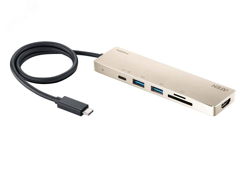 Изображение товара Док-станция USB 6 портов, HDMI, USB, USB-C, SD, 3840 x 2160 (шт)