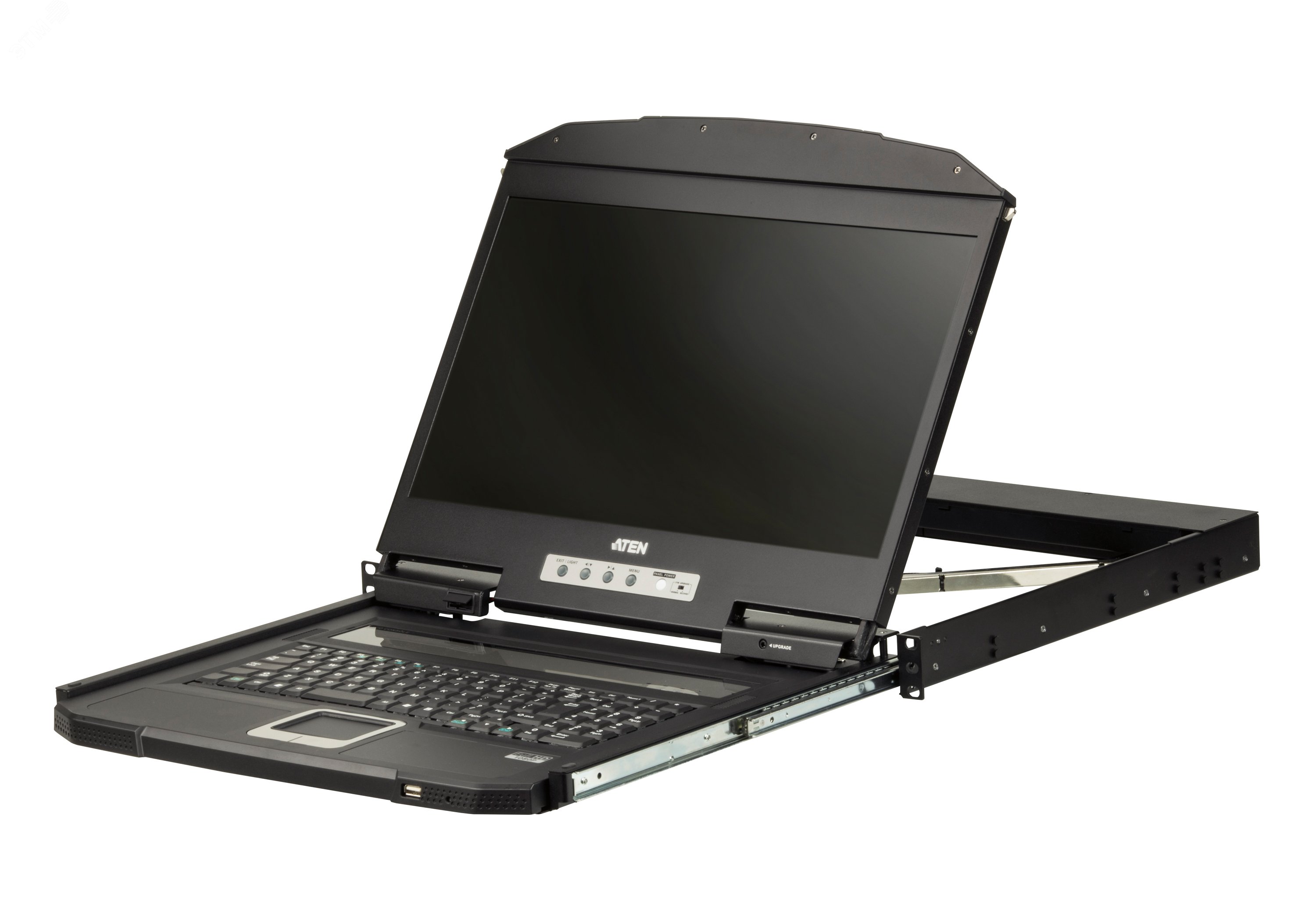 Изображение товара Консоль KVM 1U укороченной глубины, Single Rail, с широкоэкранным ЖК-дисплеем и интерфейсами USB,HDMI (шт)