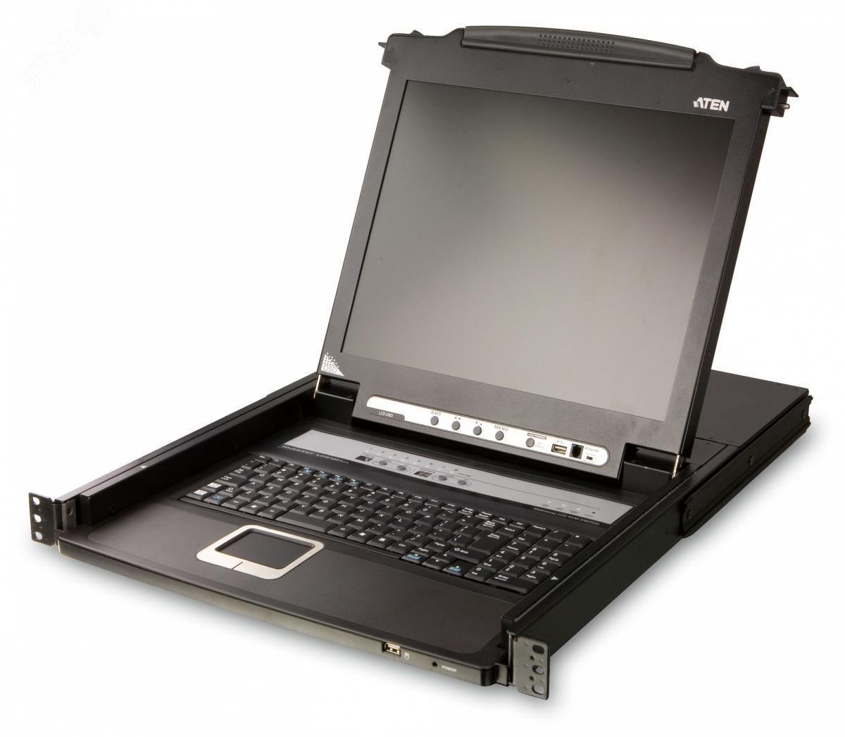 Изображение товара 8-портовый KVM-переключатель Aten CL5708MR с ЖК дисплеем