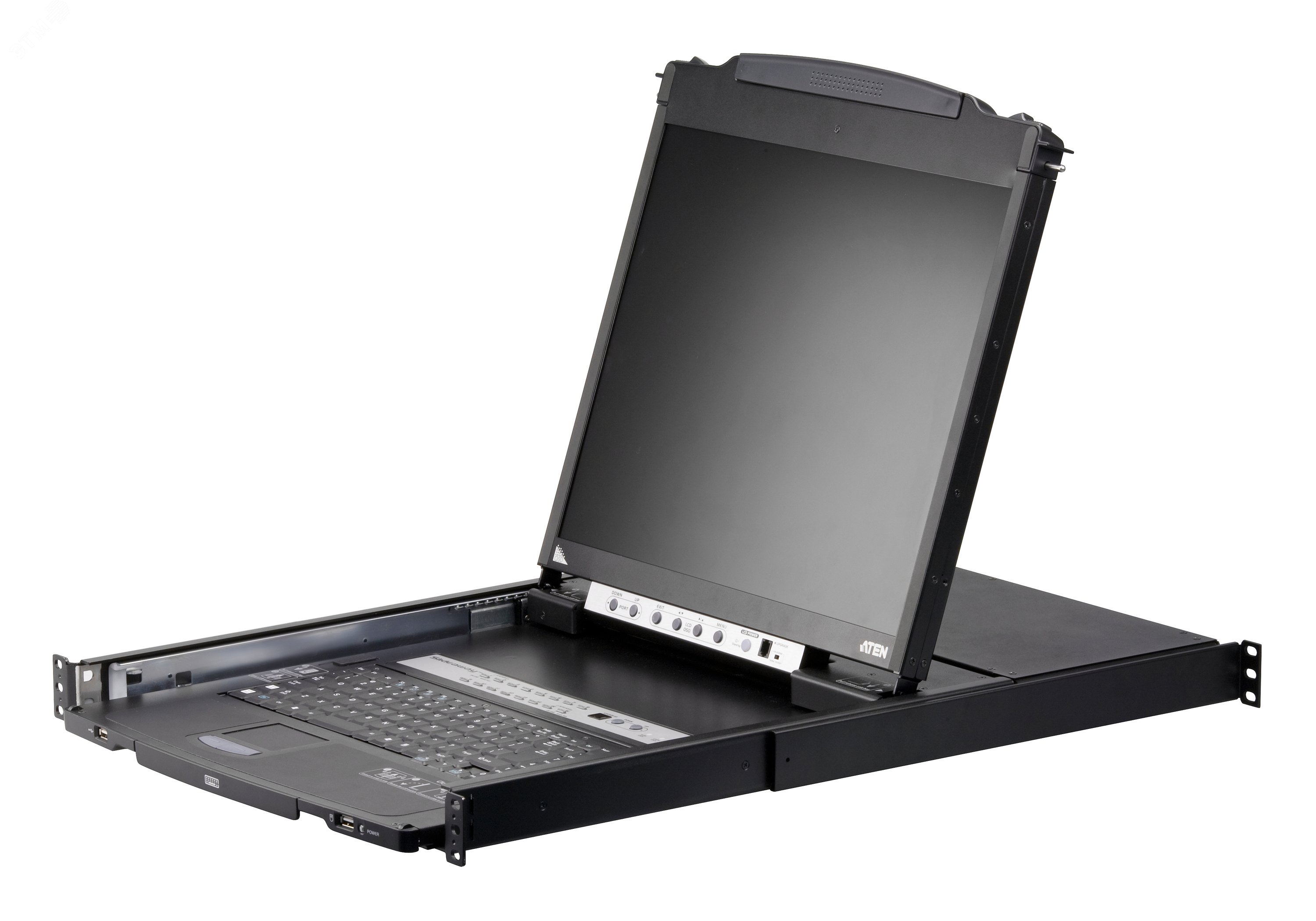 Изображение товара Консоль KVM 16-портовый, PS/2-USB, VGA, Dual Rail KVM-переключатель с ЖК-дисплеем (шт)