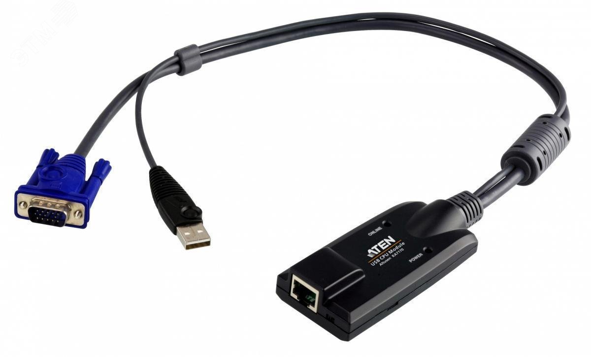Изображение товара Модуль удлинителя USB KVM Adapter Aten KA7170-AX для управления компьютерами