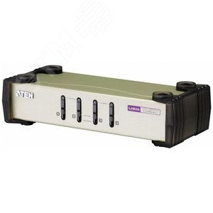 Переключатель KVM настольный, 4 порта, VGA, USB, PS/2, 2048 x 1536