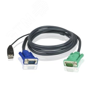 Изображение товара Кабель KVM VGA, USB, 1.2 м. (шт)