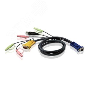 Изображение товара Кабель KVM VGA, USB, аудио, 3 м. (шт)
