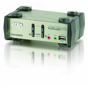 Изображение товара Переключатель KVM настольный, 2 порта, VGA, USB, PS/2, 2048 x 1536 (шт)