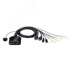 Изображение товара Переключатель KVM 2 порта, HDMI, USB, 4096 x 2160 (шт)