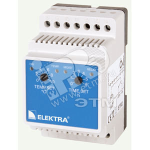 Терморегулятор ETR2-1550 для системы снеготаяния для одной зоны на DIN-рейку 16А (без датчиков      влажности и температуры)