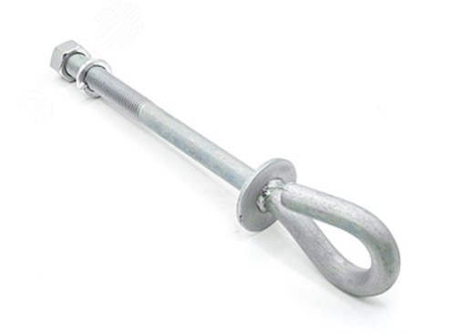 Изображение товара Крюк монтажный B 16/240 для крепления опор оцинкованный Россия