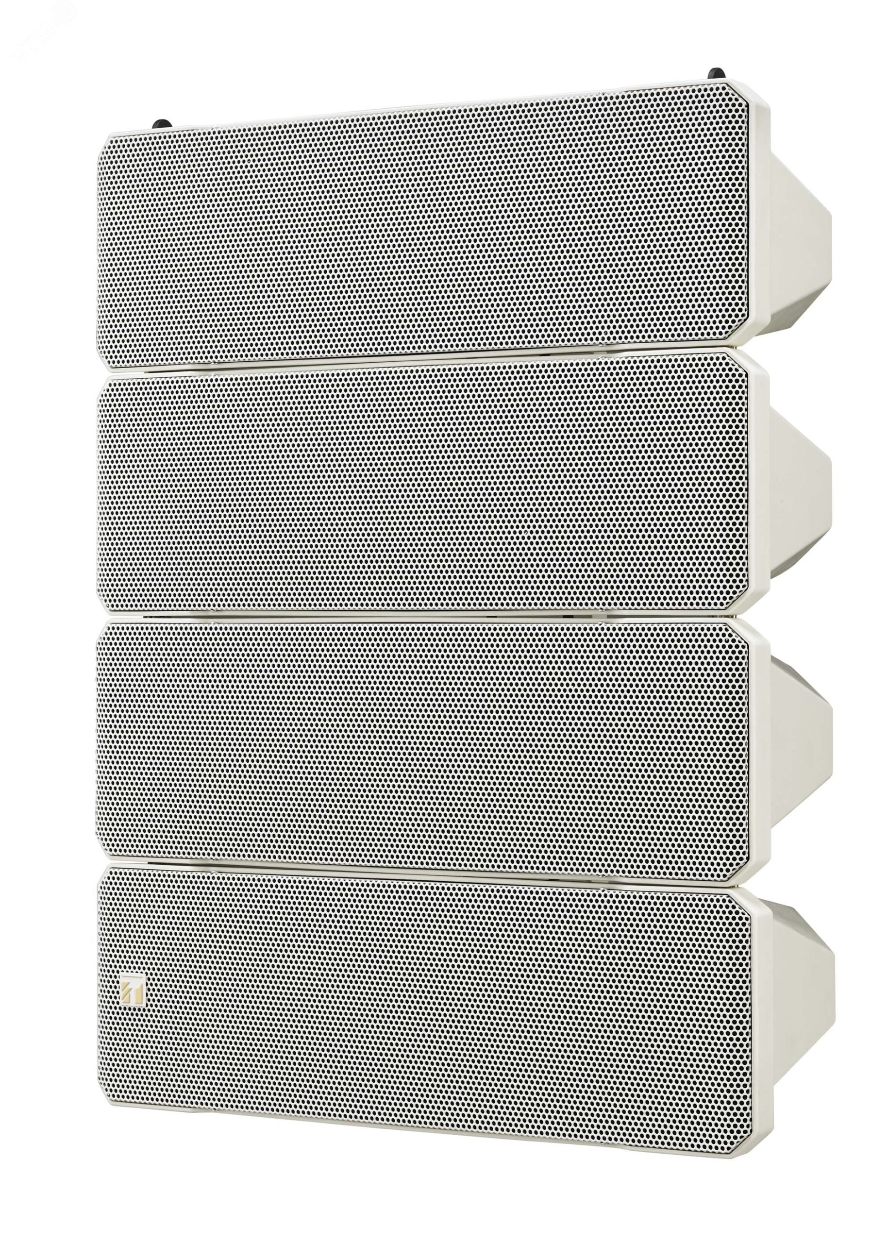 Система акустическая 2-полосная 4-секционный линейный массив с регулируемой направленностью по вертикали, 350/700 Вт, 8 Ом, 75-20 000 Гц, 100 дБ (1Вт/1м), цвет белый HX-7W TOA