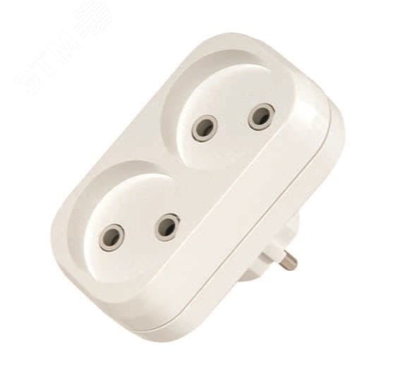 Изображение товара Разветвитель 2 гнезда без заземления (линейный) (шт)