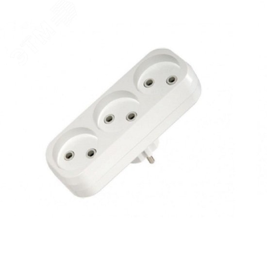 Изображение товара Разветвитель 3 гнезда без заземления (линейный) (шт)