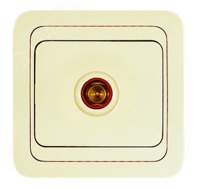 Изображение товара Розетка телевизионная Mimoza от Makel бежевый с механизмом из негорючего материала