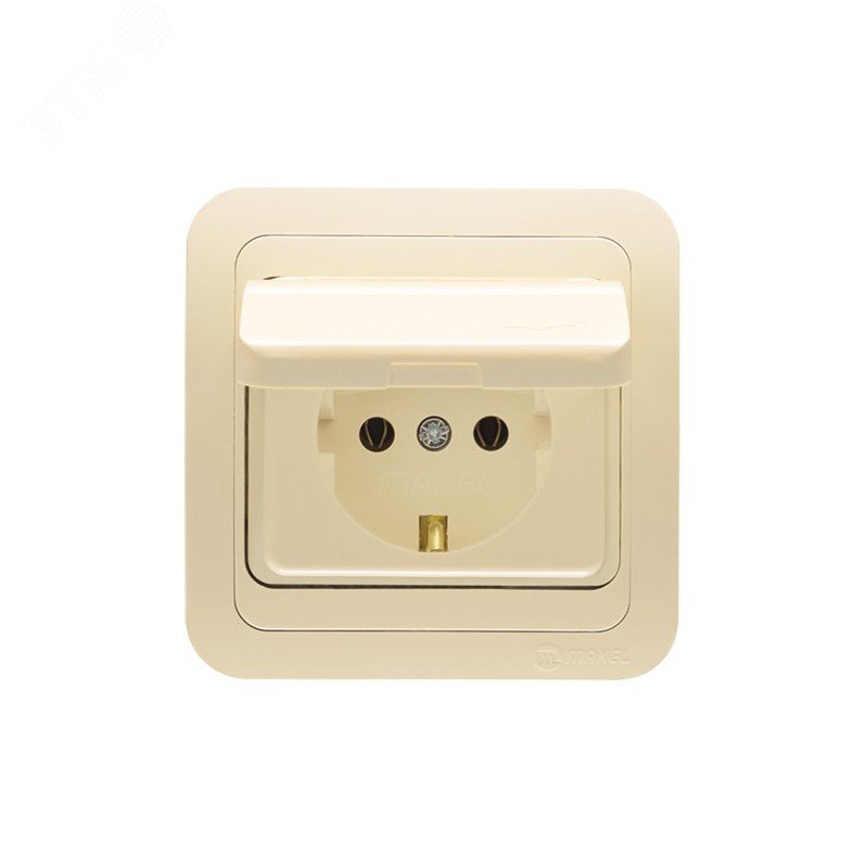 Изображение товара Mimoza крем/крем розетка с крышкой (керамика)