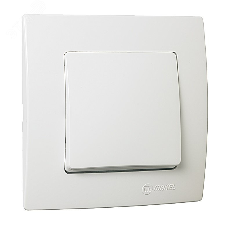 Изображение товара Выключатель 1 клавишный Lillium Natural Kare белый