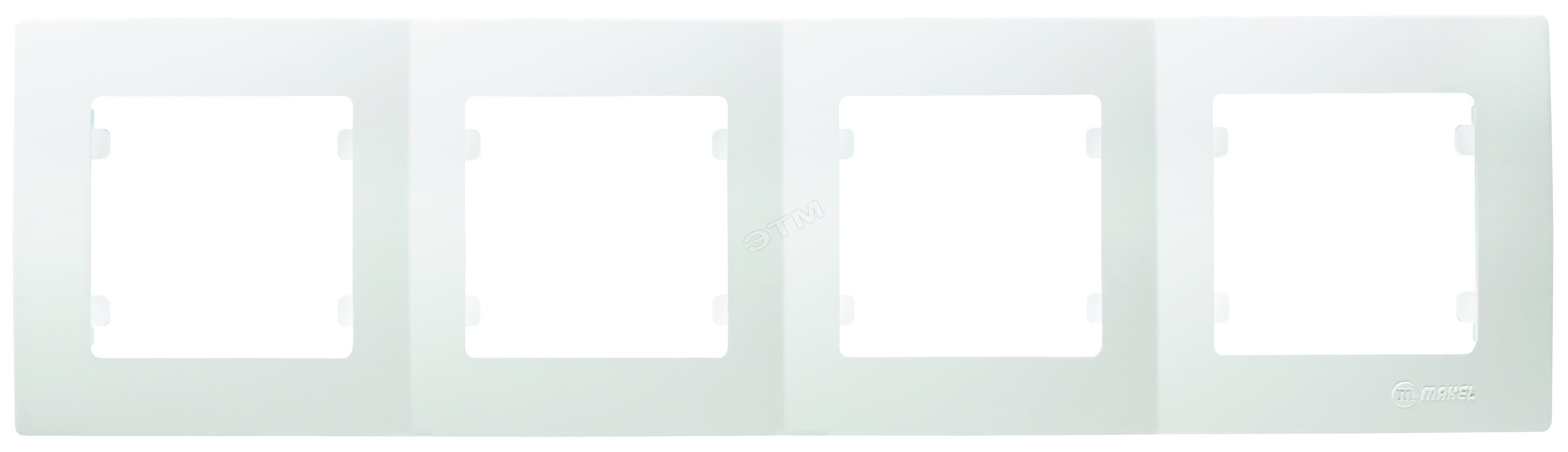 Изображение товара Рамка 4 постовая Lillium Kare N белая Makel Турция