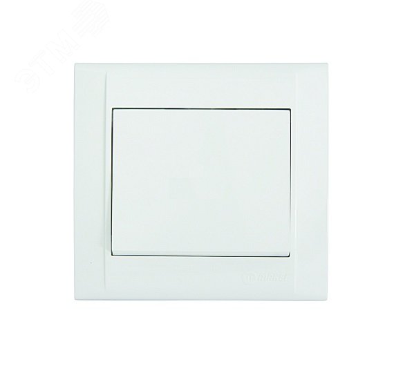 Изображение товара Выключатель одноклавишный проходной белый серии DEFNE Makel