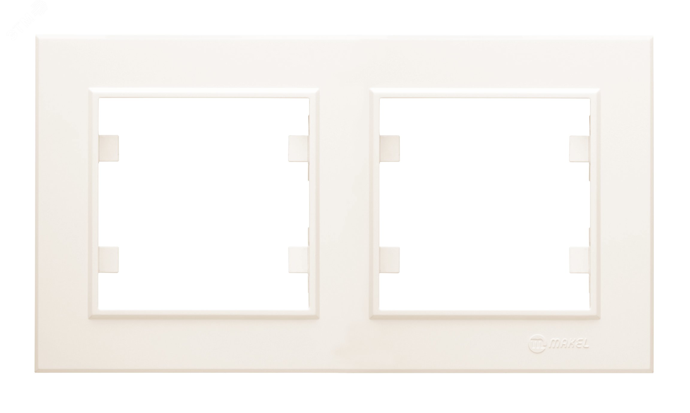 Изображение товара Рамка двухпостовая KAREA горизонтальная бежевый (шт)