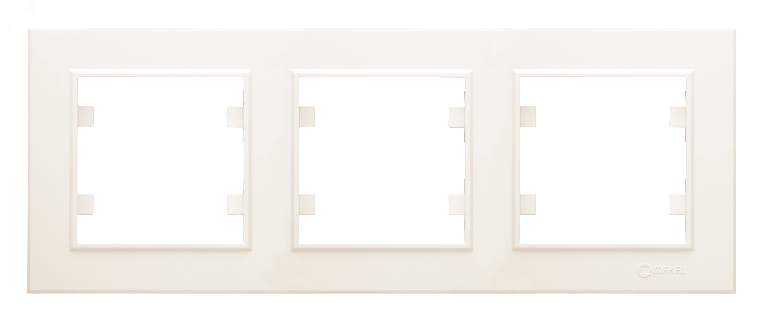 Изображение товара Рамка трехпостовая KAREA горизонтальная бежевый (шт)