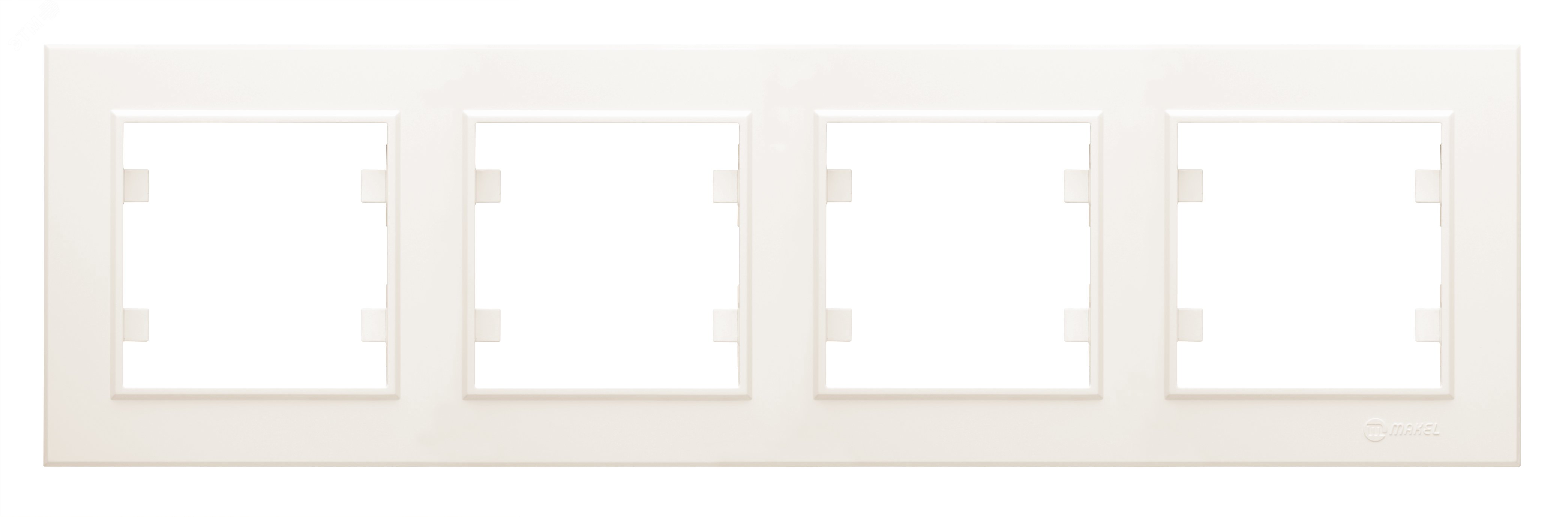 Изображение товара Рамка четырехпостовая KAREA горизонтальная бежевый (шт)