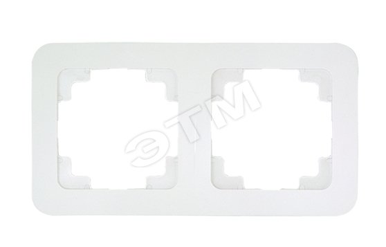 Изображение товара Lillium Рамка 2 поста белая (шт)