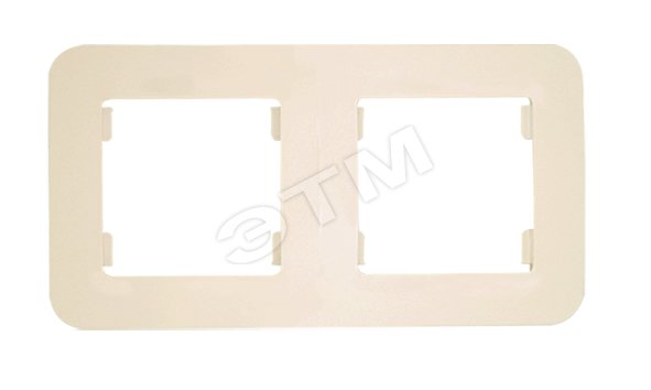 Изображение товара Lillium Рамка 2 поста бежевая (шт)