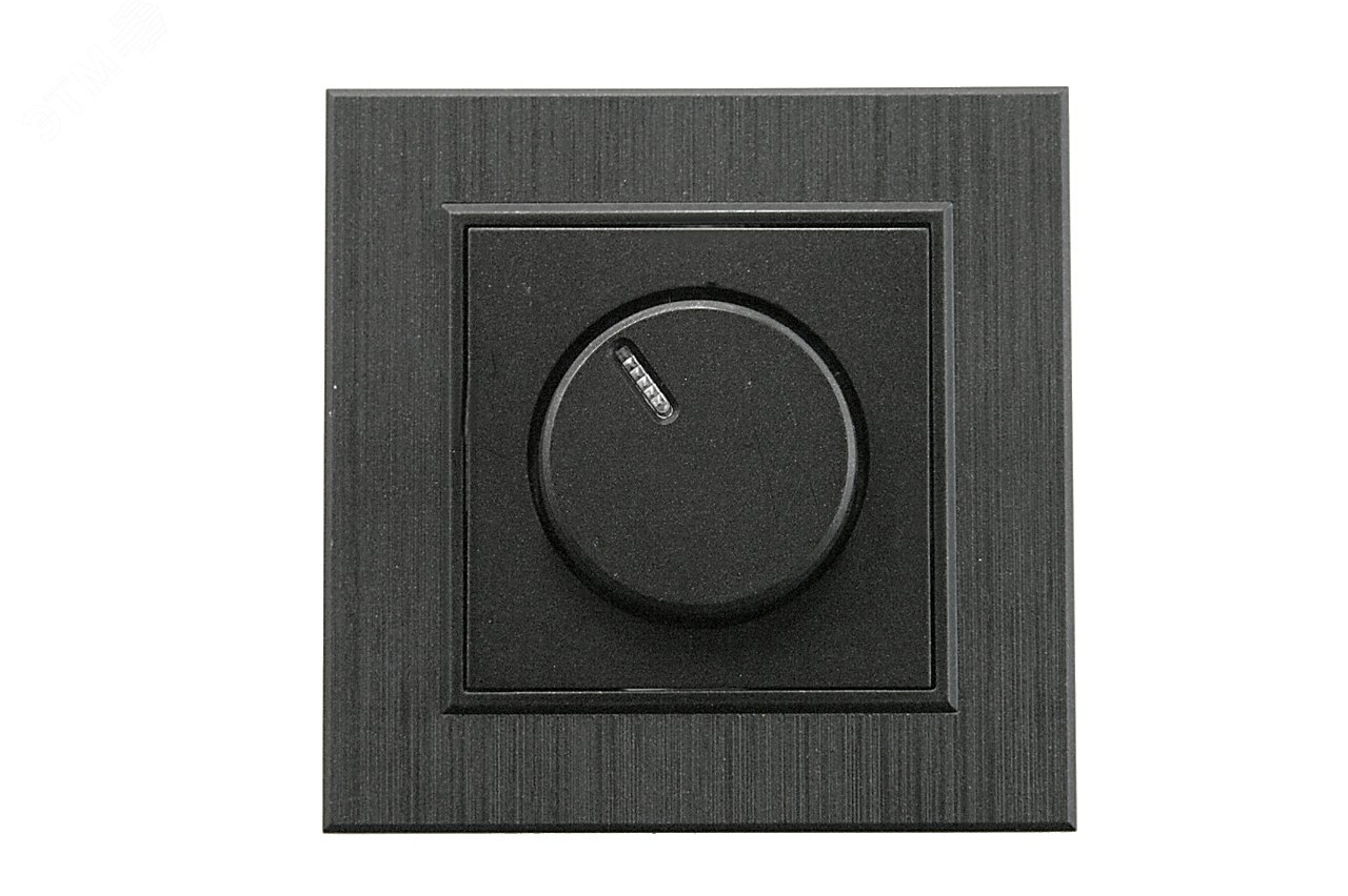 Изображение товара Светорегулятор KAREA LINE STAR черный 600 Вт 250 В диммер коплект для встраиваемого монтажа