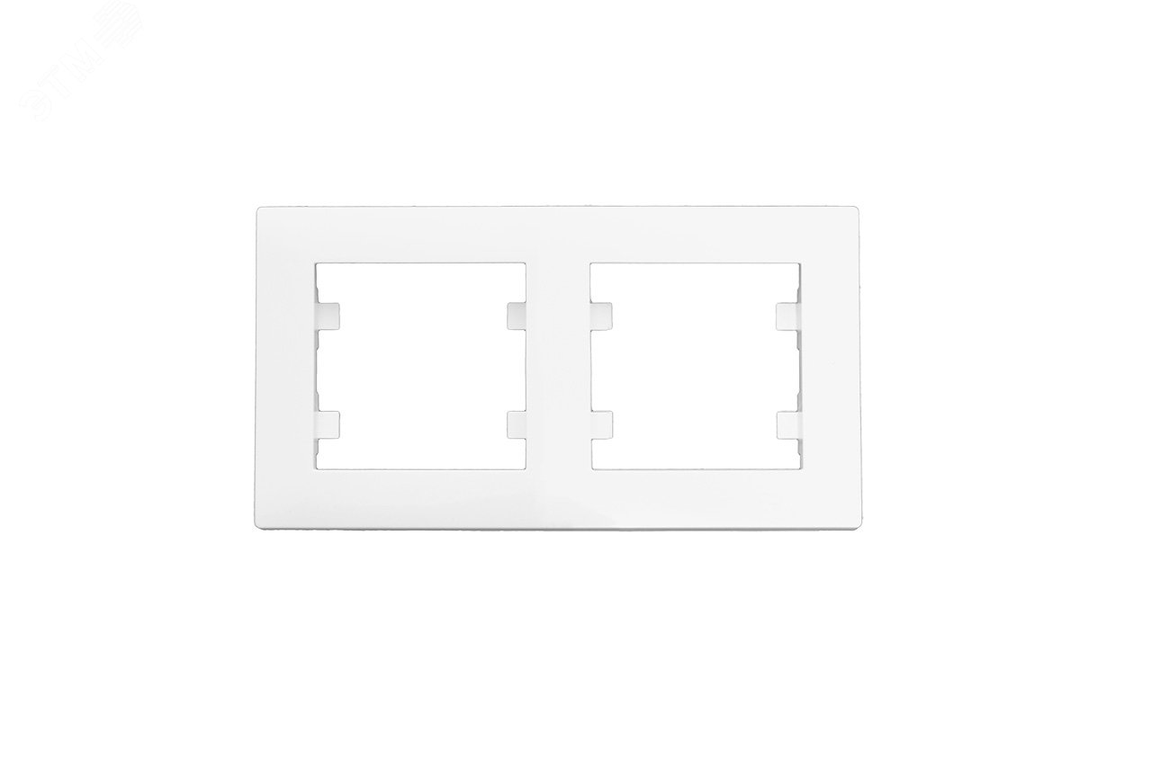 Изображение товара Рамка двойная KAREA RIZZ белый (шт)