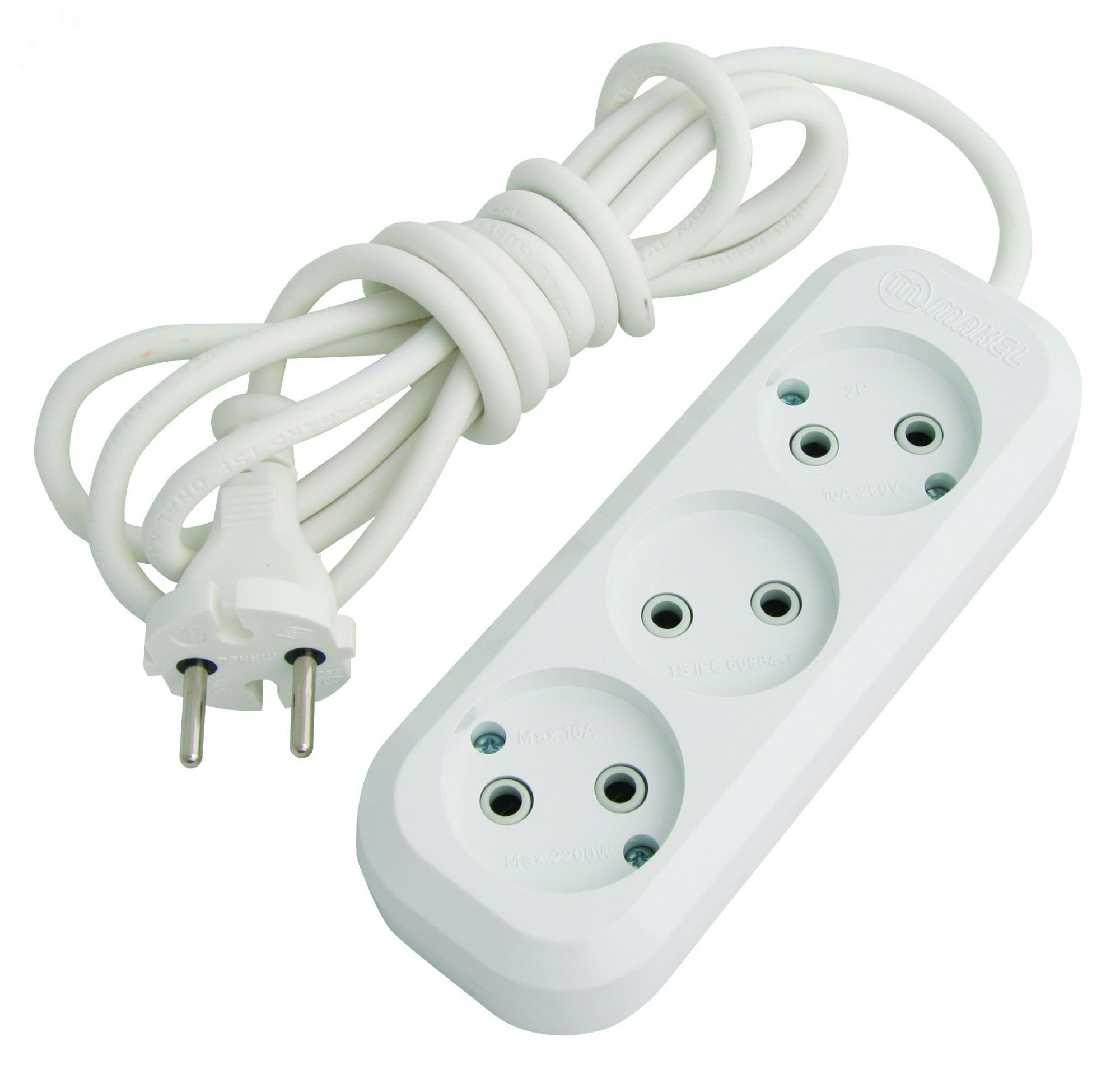 Изображение товара Удлинитель 3x3 м без заземления Makel - надежное решение