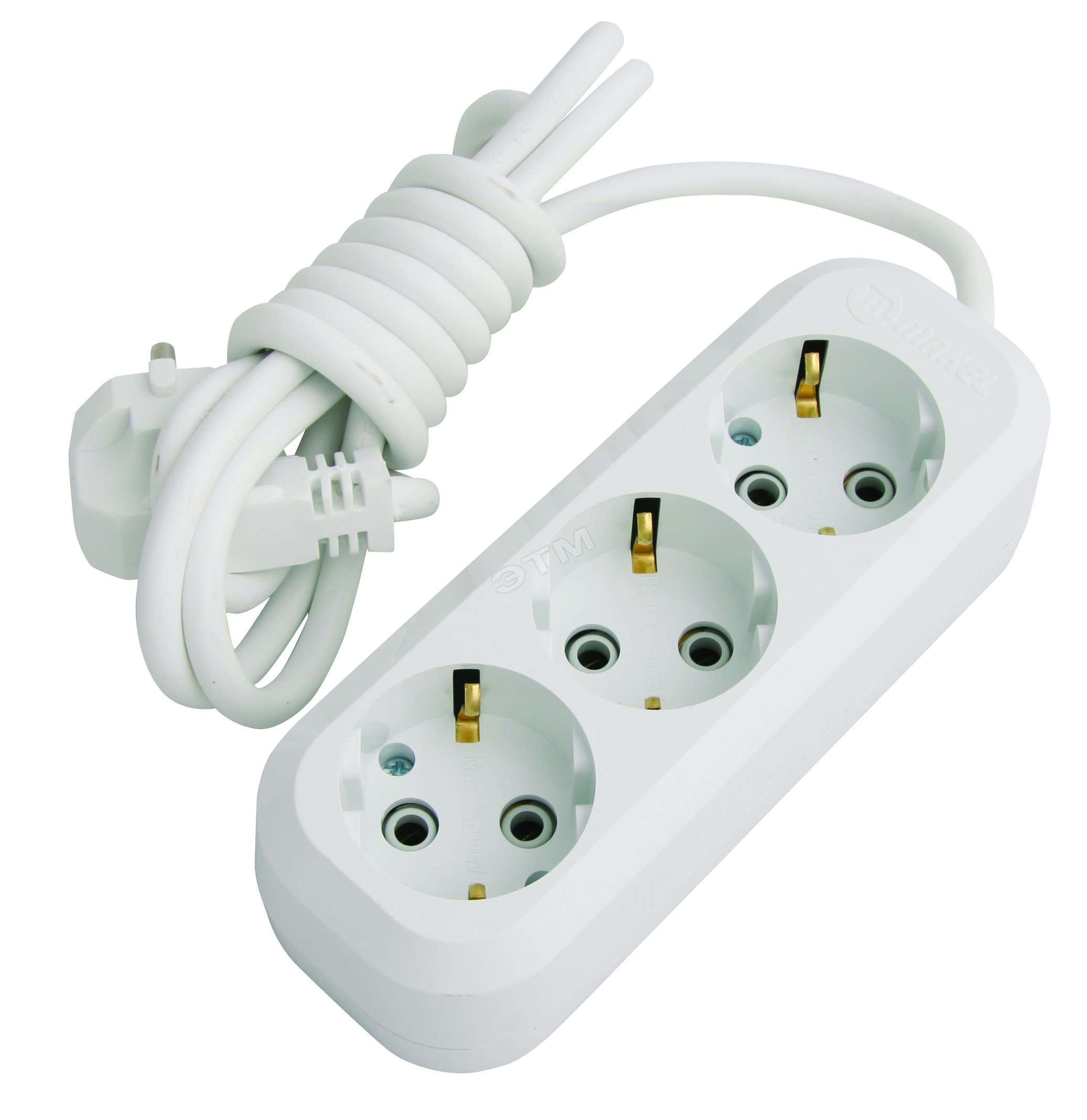 Изображение товара Удлинитель Makel 3x2 м с заземлением надежный электроудлинитель