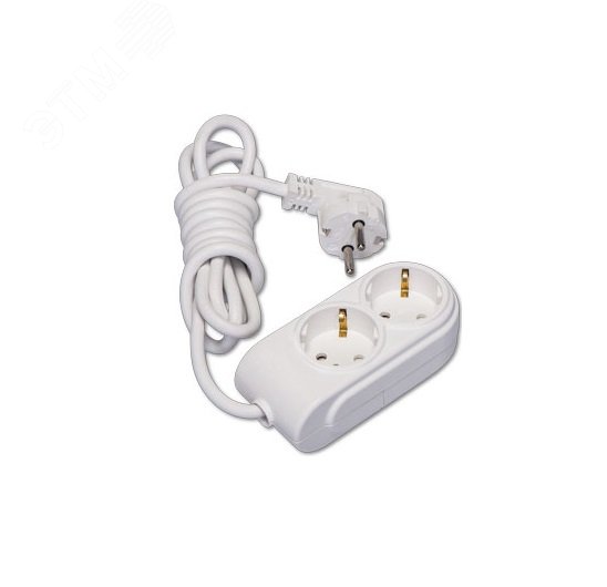 Изображение товара Удлинитель с защитой от детей 2 гнезда 220 В 16 А 2 м Makel