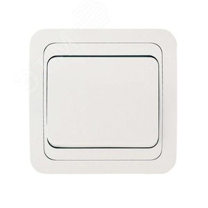 Изображение товара Выключатель одноклавишный, белый (шт)
