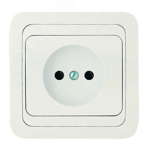 Изображение товара Mimoza Розетка без заземления белая (шт)