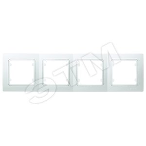 Изображение товара Lillium Kare Рамка 4 поста белая + вставка (шт)